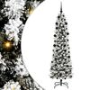 vidaXL &Aacute;rbol de Navidad artificial Blanco 210 cm PVC, Metal y Pl&aacute;stico