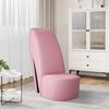 vidaXL Sillón con forma de zapato de tacón cuero sintético rosa