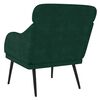 vidaXL Sill&oacute;n de terciopelo verde oscuro 63x76x80 cm
