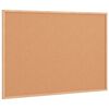 vidaXL Tablero de corcho con marco de madera de pino macizo 80x55 cm