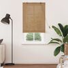 vidaXL Estor enrollable con cortinas Manual Marrón 80 x 220 cm Bambú