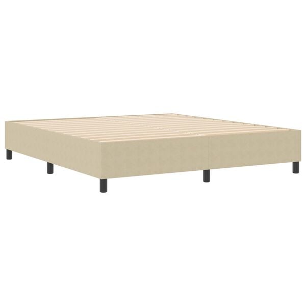 vidaXL Cama de plataforma Verde grisáceo 180 x 200 cm tela