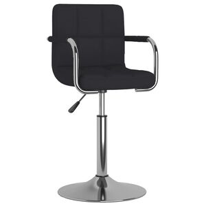 vidaXL Silla de comedor de tela negra