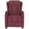 vidaXL Sillón de masaje de tela rojo tinto