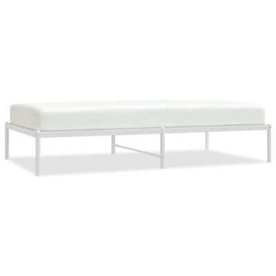 vidaXL Estructura de cama metal blanca 100x190 cm
