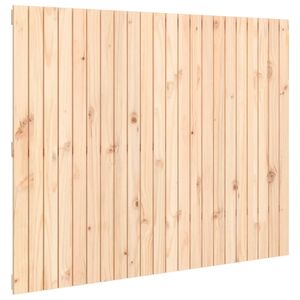 vidaXL Cabecero de cama de pared madera maciza de pino 140x3x110 cm