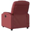 vidaXL Sill&oacute;n de masaje reclinable cuero sint&eacute;tico rojo tinto