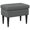 vidaXL Reposapi&eacute;s Gris oscuro 55 x 35 x 41 cm Tela