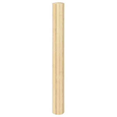 vidaXL Alfombra rectangular bambú color natural claro 100x500 cm
