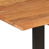 vidaXL Mesa de comedor de madera maciza de acacia 154x80x76 cm