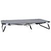 vidaXL Cama para perro 105 x 65 x 18 cm Acero Gris Claro