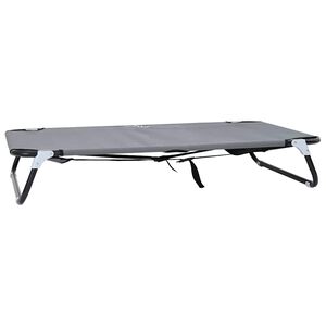 vidaXL Cama para perro 105 x 65 x 18 cm Acero Gris Claro