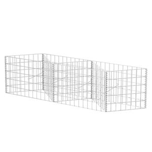 vidaXL Cesta de muro de gaviones acero galvanizado 120x30x50 cm