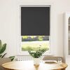 vidaXL Estor Enrollable Opaco negro 70x175 cm Tela Ancho 65,7 cm