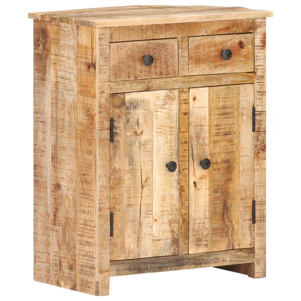 vidaXL Aparador de madera de mango rugosa 59x35x75 cm