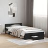 vidaXL Cama con caj&oacute;n madera de ingenier&iacute;a negro 90x190 cm