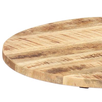 vidaXL Mesa auxiliar madera de mango y hierro fundido 60x(46-63) cm