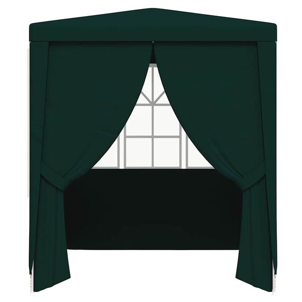 vidaXL Carpa profesional fiestas con paredes verde 90 g/m² 2,5x2,5 m