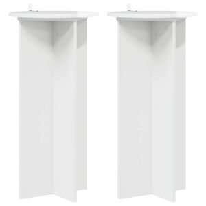 vidaXL Soporte de plantas 2 uds. Brillante 40 x 40 x 80 cm