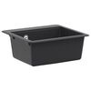 vidaXL Fregadero de cocina de un seno Granito 47 x 44 x 19 cm Grafito