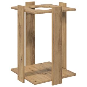 vidaXL soporte para tacos de billar Madera de ingenier&iacute;a Roble artisan