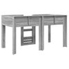 vidaXL Cama Litera para Ni&ntilde;os con colch&oacute;n Gris Sonoma 100 x 200 cm