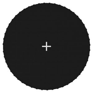 vidaXL Lona de salto para cama el&aacute;stica redonda tela negro 3,05 m