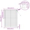 vidaXL Persiana Veneciana Manual Ajustable 150 x 120 cm PVC