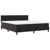 vidaXL Cama tipo Box Spring con colch&oacute;n Negro 180 x 200 cm Terciopelo