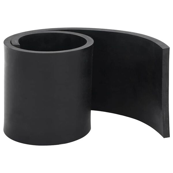 vidaXL Borde de goma para quitanieves negro 80x15x1 cm