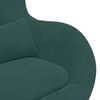 vidaXL Sill&oacute;n huevo Verde oscuro 63 x 73 x 90 cm Terciopelo