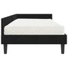 vidaXL Estructura de Cama Esquina con Colch&oacute;n 2 pcs Negro Terciopelo