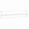 vidaXL Toallero de hierro blanco 95x25x22 cm
