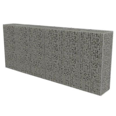 vidaXL Muro de gaviones con cubiertas acero galvanizado 300x50x150 cm