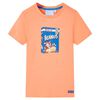 Camiseta de manga corta infantil naranja ne&oacute;n 140