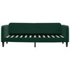 vidaXL Sof&aacute; cama con colch&oacute;n terciopelo verde oscuro 80x200 cm