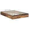 vidaXL Estructura de Cama Ottoman Madera vieja 193 x 120 x 25 cm