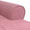 vidaXL Sillón reclinable con cojín Rosa 91 x 157 x 91 cm Terciopelo