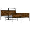 vidaXL Estructura de cama sin colch&oacute;n 140x200 cm madera roble Sonoma