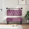 vidaXL Cabecera Colgante Morado 110 x 55 x 7 cm Terciopelo