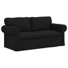 vidaXL Sof&aacute; 2 pcs Negro 175 x 82 x 80 cm tela