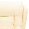 vidaXL Sill&oacute;n elevable cuero sint&eacute;tico crema