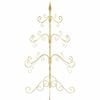 vidaXL &Aacute;rbol de Navidad de metal con soporte Dorado 90 cm