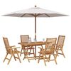 vidaXL Conjunto de Comedor de Jard&iacute;n 5 pcs Marr&oacute;n