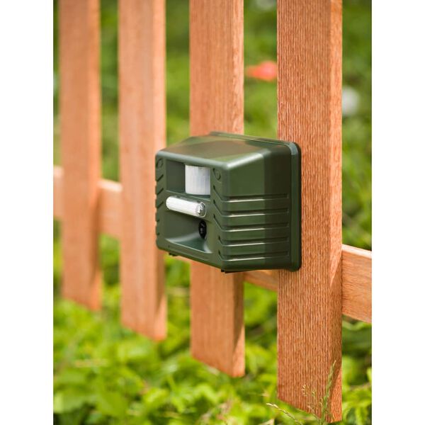 Nature Ahuyentador ultrasónico de animales con enchufe rango 21 m