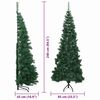 vidaXL &Aacute;rbol de Navidad Artificial de Esquina Verde 240 cm PVC y Metal