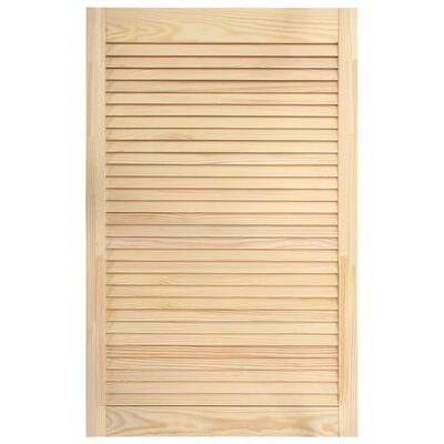 vidaXL Puertas tipo persiana 2 uds madera maciza de pino 99,3x59,4cm