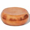 vidaXL Mesa de centro de aluminio martillado color lat&oacute;n/cobre