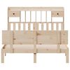 vidaXL Cama con estanter&iacute;a sin colch&oacute;n madera maciza de pino 140x190cm
