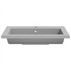 vidaXL Lavabo de granito gris 600x450x120 mm
